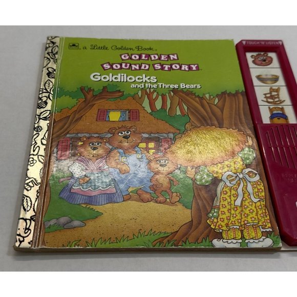 GOLDEN SOUND STORY Goldilocks and the Three Bears VTG 1991 Little Golden Books - Picture 3 of 8